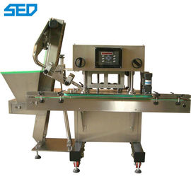 SED-250Pの重量200kg PLCの薬剤の機械類装置のガラス ビンの金属はおおう機械80-100びん/分をおおう
